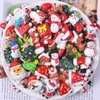 Party Decoration Behogar 30pcs Mini Christmas Series Resin Flatback Charm Accessories For DIY Mobile Phone Case Earring Hairpin Cristmas