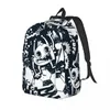 Backpack Student Bag Abstract Grunge Urban Monster Character Parent-child Lightweight Couple Laptop