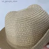 Wide Brim Hats Bucket Hats Cute cat ears breathable curves Brim childrens summer hat sunscreen hat girls hat beach hat travel paper hat Y240319