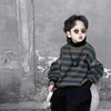 Set di abbigliamento Ragazzi e ragazze Abiti retrò Abbigliamento Autunno Inverno Giacca imbottita a righe Maglione Bambini Pantaloni sportivi per bambini Abbigliamento per bambini