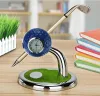 AIDS Crestgolf Golf Gift Golf Ball Design Pen Holder Desktop med en Mini Club Shape Pen och en Watch Golf Accessoires