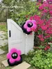 1Set Funny Black Eyes Face Flower Head Mjuk plyschkudde Kudde Case Home Soffa Bedroom Party Birthday Present 240306