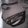 Totes 2024 Fashion Ins Woman Bag Cross-body Shoulder Black Chain Chest Lipstick Purses And Handbags Bags