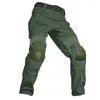 Pantaloni da uomo Pantaloni tattici militari da uomo CP Camouflage Multicam Cargo Pant Casual Combat Army Green con ginocchiere