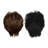 合成ウィッグレースウィッグ女性ショートカーリーウィッグと前髪の女性合成髪耐熱高温繊維レディースボボブラウンウィッグ240329