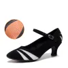 scarpe nuove scarpe da ballo latino salsa tango classico scarpe moda tocco di alta pelle in pelle scamosciata femminile ragazze nere