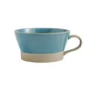 Tasses 380ML minimaliste Vintage tasse en céramique créative grande capacité petit déjeuner tasse maison café nordique points Style après-midi thé