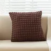 Pillow Cover For Sofa El Pillowcase 45 45cm Elastic Puff Plaid Covers Home Decorative Solid Color Throw Case