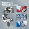 Stabilisatorer Feiyutech Officiell Scorp Mini-P 3-Axis Handhållen Universal Joint-handtag lämpligt för iPhone- och Samsung-smartphones med en stativbelastning på 520G Q240319