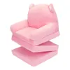 Monkiss Kids Couch fälls ut mjuka småbarnstolar, småbarn Armstolen Sängspel, gåva i 0-3 år, Pink Kitty