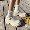 HBP Niet-merk Dames Japanse Mary Jane Schoenen Vintage Meisjes Studenten Lage Dikke Hoge Hak Platform Plus Size Schoenen Dames Hakken Fabrikant