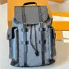 Рюкзак дизайнерский рюкзак для мужчин Модный дорожный рюкзак большой вместимости для путешествий Полный принт на шнурке Snapper Холст с покрытием Кожаный школьный рюкзак