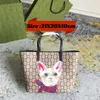 Новая модная сумка с цветочным принтом, милая мультяшная милая сумка с изображением кота, роскошная дизайнерская сумка-тоут с бабочкой, женская мини-сумка на плечо с цветами и буквами