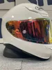 Full Face Shoei Z7 Glossy White Motorcykelhjälm Anti-dimma Visor Man Riding Car Motocross Racing Motorbike Hjälm