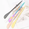Dinnerware Sets 6Pcs Colorful Butter Knife Stainless Steel Cutlery Pizza Cheese Dessert Knives Cream Breakfast Toast Bread Kichen Tools