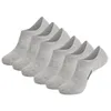 Chaussettes pour hommes 6 paires été No Show hommes coton mince antidérapant coupe basse cheville Invisible décontracté bateau chaussette pour hommes EU 37-45