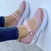 Sapatos casuais 2024 malha respirável mulher tênis lona sapato feminino senhoras esporte plataforma sneaker oco para fora