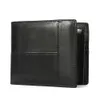 Designer Wallet New Leather Mens Short Multi Card Money Clip Layer Cowhide Antimagnetic Rfid Double Fold Zero {category}