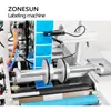 ZONESUN Автоматическая пластиковая консервная банка, круглая стеклянная бутылка, двухсторонняя этикетировочная машина, наклейка, этикетировочная машина ZS-TB190