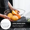 Bowls Plastic Dessert Salad Big Serving Spaghetti Large Capacity Vegetable Mixing