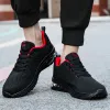 Scarpe nere comode scarpe sportive per uomini taglia 47 cuscino d'aria atmosferico per scarpe da camminata scarpe da corsa casual scarpe calzature calzature