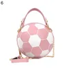 Sacchetti da sera moda chic women palline borsetta rotonda da pallacanestro abbigliamento da festa di calcio in pelle finta goccia di gigante