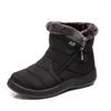 Walking Shoes Winter Women Boots Thick Bottom Ankle Waterproof Fashion Solid Color Ladies Female Sneakers