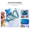 Bath Mats Anti-slip Cartoon Wall Sticker Bathtub Stickers Non-skid Marine Animal Kids Bathroom Anti-skid Pvc Decals Decorative Baby