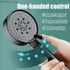 Bathroom Shower Heads High pressure shower head 5-mode adjustable shower head with hose water-saving one click stop nozzle bathroom accessories Y29