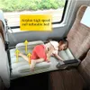 Barnflygplansmadrass Uppblåsbara barn reser säng för flygbil med hög hastighet bärbar baby luftsäng 240311