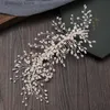 Diademi Fiori in ceramica Fasce per capelli da sposa per la sposa Perle di cristallo Fasce per capelli Donne Forcine per capelli Copricapo da sposa Accessori per gioielli per capelli Y240319