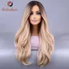Synthetic Wigs European and American wig long curly hair long blond hair big waves fluffy chemical fiber wig head cover 240328 240327