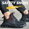 Chaussures de fitness marque JUBANG lame semelle sécurité travail pour hommes femmes doux respirant mi-coupe protection de loisirs anti-écrasement et anti-coup de couteau