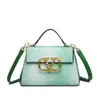 Butik design handväska grossist detaljhandel krokodil mönster mode textur atmosfär kvinnor väska gradient färg populära små eleganta kvinnor
