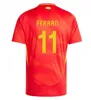 Nya 2024 Spanien Soccer Jerseys Pedri Lamine Yamal Rodrigo Pino Merino Sergio M.asensio Ferran Redondo Football Shirt Fan Player Version Men Kid Kit Camiseta Futbol