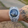 Mens Mechanical VVS1 Moissanite Diamond Hip Hop 최고 브랜드 스위스 디자이너 Wristwatch에 대한 고급 시계 시계