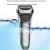 Kemei Washable Wet Dry Electric Shaver for Men Face Beard Electric Razor Rechargeble Head Bald 3-Blade Rakmaskin System 240313