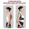 Shapers pour femmes Ceinture de correction du dos Posture Correction de la colonne vertébrale noire Bretelles d'épaule pour le soulagement de la douleur supérieure