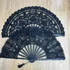 Decorative Figurines Lace Fan Home Decors Fanss Vintaged Wedding Cotton Handmade Handheld