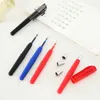 Mini stylo Gel Portable 0.5mm, 30 pièces/lot, encre noire, bleue, rouge, neutre mat, fournitures de papeterie pour Signature scolaire et de bureau pour enfants
