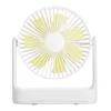 Electric Fans Geekoom 4000mAh Portable Battery Multifunction USB Fan Rechargeable dorm Home Desk With High Wind Ceiling Mini Fan 240319