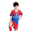 Anpassade tryckpojkar Fotbollsträning Jersey Childrens Football Shirts Polyester Summer Soccer Wear Uniform Set for Kids Y301 240313