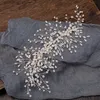 Diademi Fiori in ceramica Fasce per capelli da sposa per la sposa Perle di cristallo Fasce per capelli Donne Forcine per capelli Copricapo da sposa Accessori per gioielli per capelli Y240319