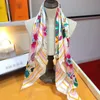 DE2024 NY STIL Signer 100% Twill Silk 90 Square Scarf Womenhijab Summer Luxury High-End Classic Simple Painting Camellia Pattern Shawl Gift Square Scarf