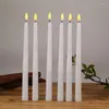 Party Decoration Svart Flimrande Candle Light LED -avsmalnande Fake Electronic Props Electric Lamp Atmosphere