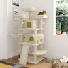 Imusee 68 Inches Multi-level Tree for Large Cats with Cat Condo and Scratching Posts