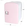 Kylskåp fryser bärbara 6-kan minikylskåp litet utrymme kylare rosa k4106mtpk l240319