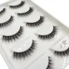 5 Pairs Transparent 3D Mink Eyelashes Natural Clear False Eye Lashes Soft Invisible Eyelash Wispy Makeup Faux Cils H13 X08 240305