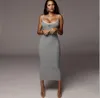 디자이너 드레스 여름 새로운 패션 레터 인쇄 라운드 목 짧은 슬리브 슬림 핏 랩 랩 드레스 미국 여성 의류