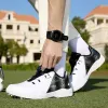 Schoen Waterdichte Heren Golfschoenen Professionele Outdoor Waterdichte Spiked Golfschoenen voor Heren Golfers Jogging Wandelschoenen Maat 3746